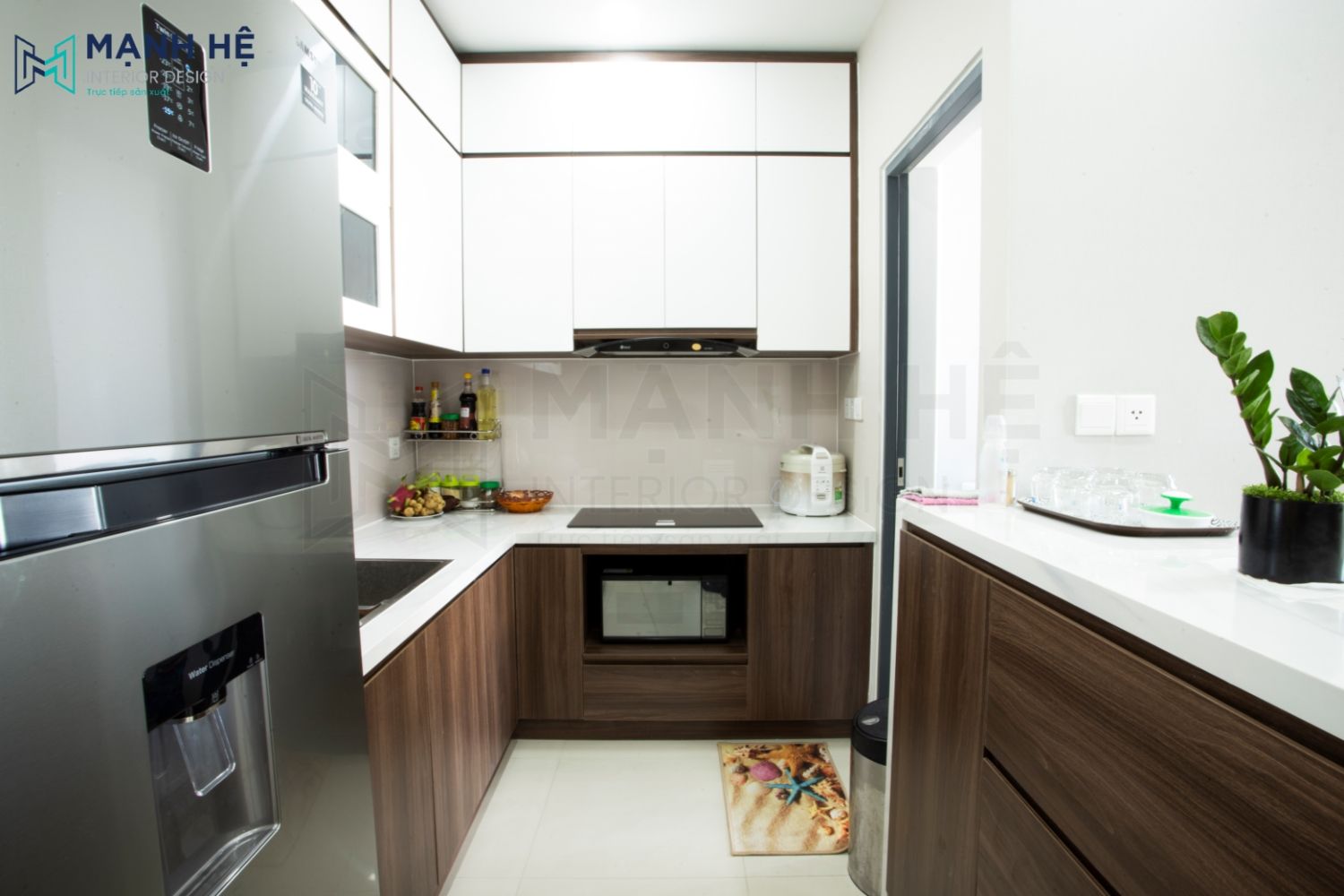 tủ bếp có bàn đảo bếp