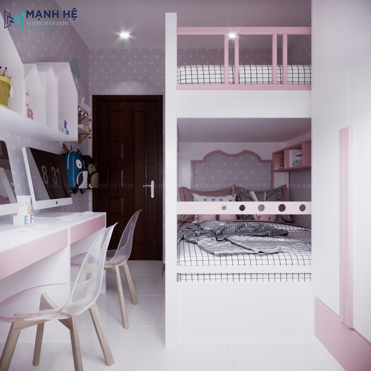 giường ngủ 2 tầng cho bé