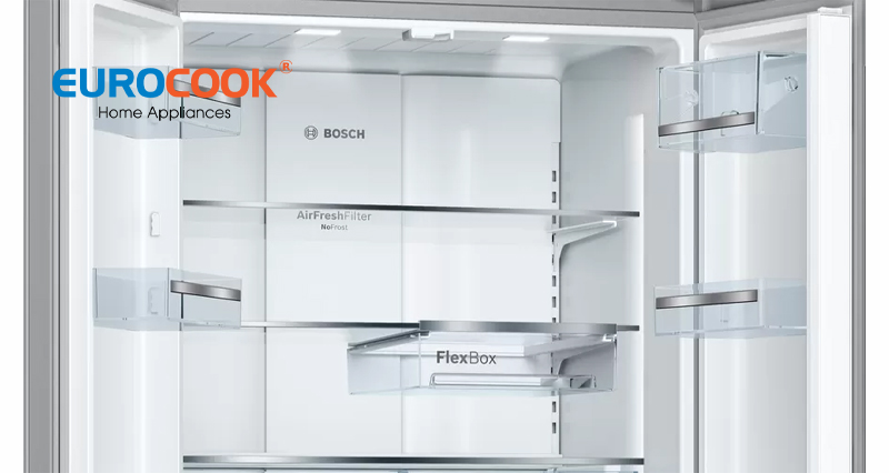 Tủ lạnh cửa dưới kiểu Pháp Bosch KFN86AA76J